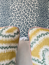 Load image into Gallery viewer, Yellow Maze + Dusky Pink Piping