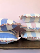 Load image into Gallery viewer, Pink Wide Stripe + Indigo Narrow Stripe Frill