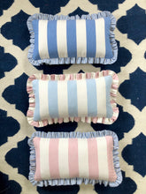 Load image into Gallery viewer, Pink Wide Stripe + Indigo Narrow Stripe Frill