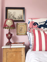 Load image into Gallery viewer, Red Wide Stripe + Red Medium Stripe Frill