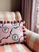 Load image into Gallery viewer, Pink Tulip + Red Wide Stripe Frill