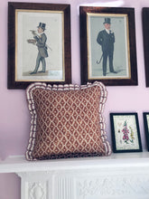 Load image into Gallery viewer, Red Geo Diamond + Red Stripe Frill