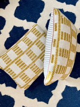 Load image into Gallery viewer, Yellow Zigzag + Dusky Pink Piping