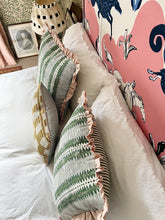 Load image into Gallery viewer, Yellow Zigzag + Dusky Pink Piping