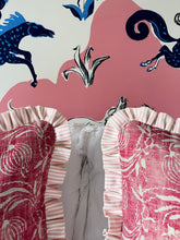 Load image into Gallery viewer, Red Pomegranate + Pink Stripe Frill