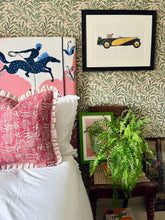 Load image into Gallery viewer, Red Pomegranate + Pink Stripe Frill