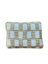 Load image into Gallery viewer, Yellow Zigzag + Dusky Pink Piping