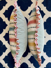 Load image into Gallery viewer, Multi Arrow Stripe + Your Choice of Frill / Piping and Back Fabric
