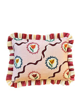 Load image into Gallery viewer, Pink Tulip + Red Wide Stripe Frill