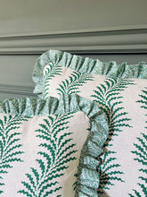 Load image into Gallery viewer, Green Scrolling Fern + Green Coral Frill