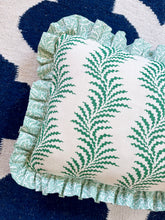 Load image into Gallery viewer, Green Scrolling Fern + Green Coral Frill
