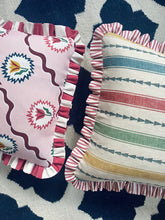 Load image into Gallery viewer, Pink Tulip + Red Wide Stripe Frill