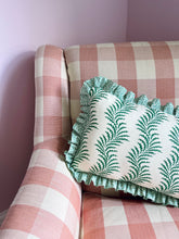 Load image into Gallery viewer, Green Scrolling Fern + Green Coral Frill