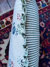 Load image into Gallery viewer, Floral Wave + Green Stripe Frill