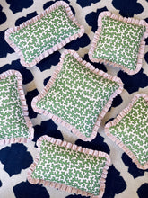 Load image into Gallery viewer, Green Squiggle + Pink Stripe Frill
