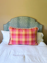 Load image into Gallery viewer, Multi Large Check + Red Ticking Frill