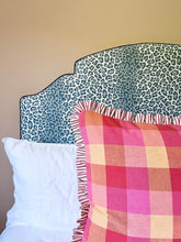 Load image into Gallery viewer, Multi Large Check + Red Ticking Frill