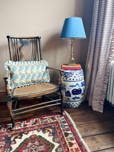 Load image into Gallery viewer, Oak Leaf and Acorn + Blue Ticking Frill