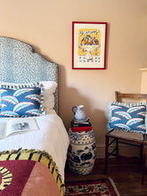 Load image into Gallery viewer, Blue Feathers + Pale Blue Frill