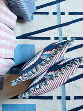 Load image into Gallery viewer, Blue Feathers + Pale Blue Frill
