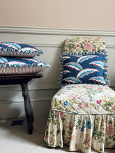 Load image into Gallery viewer, Blue Feathers + Pale Blue Frill