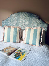 Load image into Gallery viewer, Blue Decorative Stripe + Pink Narrow Stripe Frill