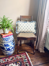 Load image into Gallery viewer, Blue Pretty Leaf + Blue Stripe Frill