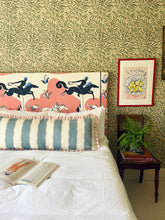Load image into Gallery viewer, Blue Decorative Stripe + Pink Narrow Stripe Frill