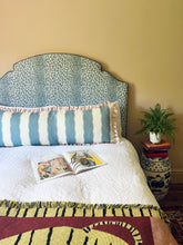 Load image into Gallery viewer, Blue Decorative Stripe + Pink Narrow Stripe Frill