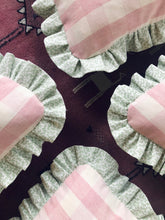 Load image into Gallery viewer, Pink Check + Green Seafern Frill
