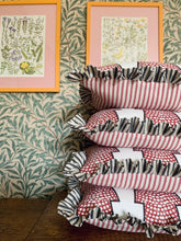 Load image into Gallery viewer, Funky Red Stripe + Black Ticking Stripe Frill