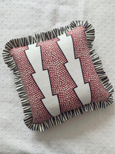 Load image into Gallery viewer, Funky Red Stripe + Black Ticking Stripe Frill