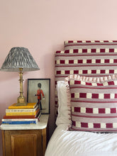 Load image into Gallery viewer, Red Square Stripe + Pale Pink Frill