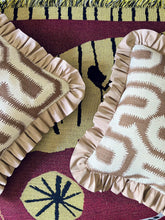 Load image into Gallery viewer, Chocolate Maze + Dusky Pink Beige Frill
