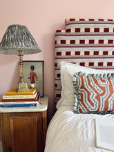 Load image into Gallery viewer, Orange and Blue Maze + Pale Blue Frill