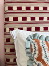 Load image into Gallery viewer, Orange and Blue Maze + Pale Blue Frill