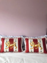 Load image into Gallery viewer, Red Lion Stripe + Pink Stripe Frill