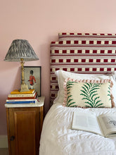 Load image into Gallery viewer, Green Scrolling Fern + Pink Stripe Frill