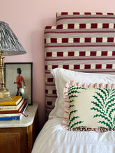 Load image into Gallery viewer, Green Scrolling Fern + Pink Stripe Frill