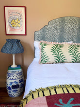 Load image into Gallery viewer, Green Scrolling Fern + Pink Stripe Frill