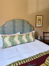 Load image into Gallery viewer, Green Scrolling Fern + Pink Stripe Frill