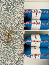 Load image into Gallery viewer, Blue Lion Stripe + Red Ticking Stripe Frill