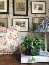 Load image into Gallery viewer, Pretty Floral + Pink Stripe Frill