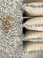 Load image into Gallery viewer, Yellow Block Print + Green Stripe Frill