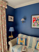 Load image into Gallery viewer, Blue Lion Stripe + Red Ticking Stripe Frill