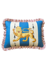 Load image into Gallery viewer, Blue Lion Stripe + Red Ticking Stripe Frill