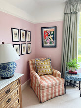 Load image into Gallery viewer, Yellow Square Stripe + Blue Stripe Frill