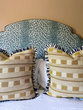 Load image into Gallery viewer, Yellow Square Stripe + Blue Stripe Frill