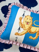 Load image into Gallery viewer, Blue Lion Stripe + Red Ticking Stripe Frill