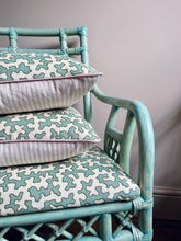 Load image into Gallery viewer, Aqua Squiggle + Dusky Pink Piping